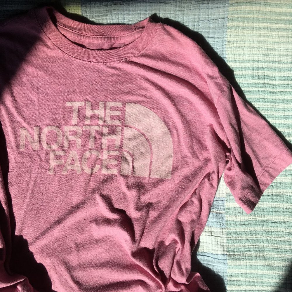the north face half dome short sleeve women's t-shirt - heather pink - xs